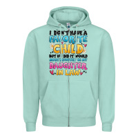 Seafoam i don't have a favorite child Zipper Hoodie - MaliasSmallBusiness