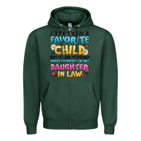 Sports Green i don't have a favorite child Zipper Hoodie - MaliasSmallBusiness