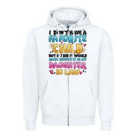 White i don't have a favorite child Zipper Hoodie - MaliasSmallBusiness
