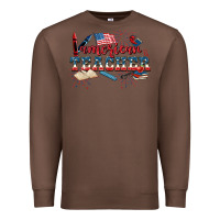 Chestnut American Teacher 4th of July Premium Sweatshirt - CowGirlArtShop
