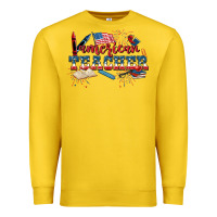 Lemon American Teacher 4th of July Premium Sweatshirt - CowGirlArtShop