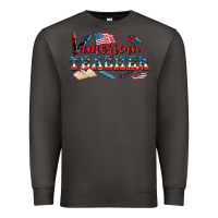 Smoke American Teacher 4th of July Premium Sweatshirt - CowGirlArtShop
