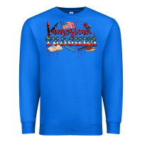 True Royal American Teacher 4th of July Premium Sweatshirt - CowGirlArtShop