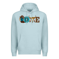Blue Mist western love Premium Hoodie - AdoDesignShop