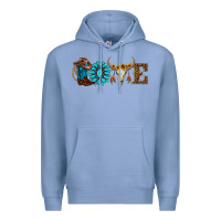Colony Blue western love Premium Hoodie - AdoDesignShop