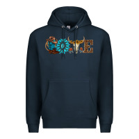 Navy western love Premium Hoodie - AdoDesignShop