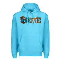 Ocean Blue western love Premium Hoodie - AdoDesignShop