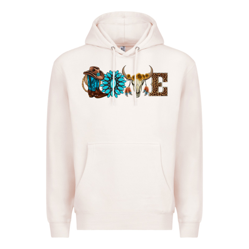 Western Love Premium Hoodie by AdoDesignShop | Teevron