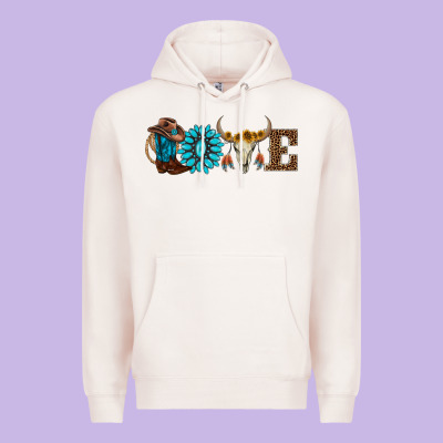 Western Love Premium Hoodie Designed By Adodesignshop