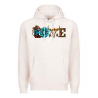 Pale Pink western love Premium Hoodie - AdoDesignShop