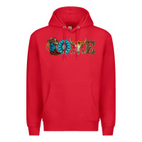 Red western love Premium Hoodie - AdoDesignShop