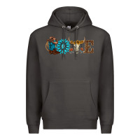 Smoke western love Premium Hoodie - AdoDesignShop