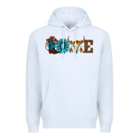 White western love Premium Hoodie - AdoDesignShop