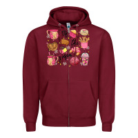 Burgundy mexican christmas'tis the season Zipper Hoodie - MaliasSmallBusiness