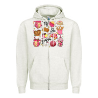 Oatmeal Heather mexican christmas'tis the season Zipper Hoodie - MaliasSmallBusiness