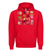 Red mexican christmas'tis the season Zipper Hoodie - MaliasSmallBusiness