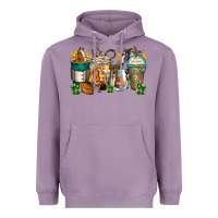 Lavender horses coffee cups Heavyweight Hoodie - Zillion Design Studio