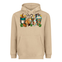 Mushroom horses coffee cups Heavyweight Hoodie - Zillion Design Studio