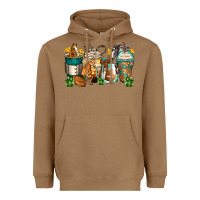 Toasted Coconut horses coffee cups Heavyweight Hoodie - Zillion Design Studio