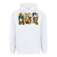 White horses coffee cups Heavyweight Hoodie - Zillion Design Studio