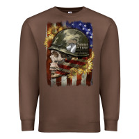 Chestnut Army skull 4th of july Premium Sweatshirt - CowGirlArtShop