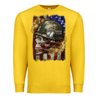 Lemon Army skull 4th of july Premium Sweatshirt - CowGirlArtShop