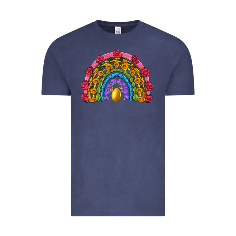 Easter And Spring With Flowers Carrots Butterfly And Sunflower Rainbow Vintage Tee by Artiststas | Teevron