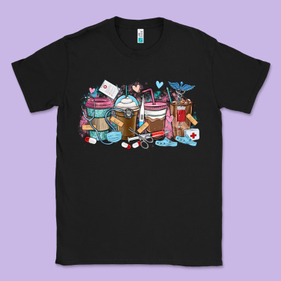 Classic Tee nurse elements coffee cups