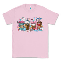 Bubblegum Pink nurse elements coffee cups Classic Tee - MaliasSmallBusiness