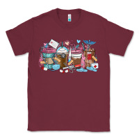 Burgundy nurse elements coffee cups Classic Tee - MaliasSmallBusiness