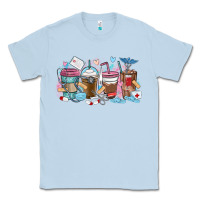 Dusty Blue nurse elements coffee cups Classic Tee - MaliasSmallBusiness
