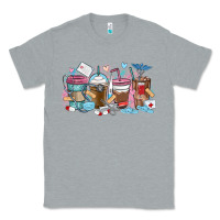 Heather Grey nurse elements coffee cups Classic Tee - MaliasSmallBusiness