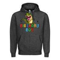 Charcoal Heather birthday boy Zipper Hoodie - MaliasSmallBusiness