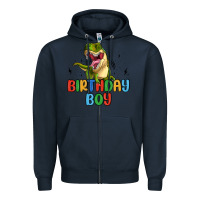 Navy birthday boy Zipper Hoodie - MaliasSmallBusiness