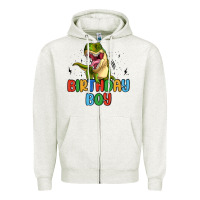 Oatmeal Heather birthday boy Zipper Hoodie - MaliasSmallBusiness