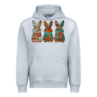 Heather Grey western easter bunnies Urban Hoodie - Jasminsmagicworld