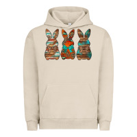 Pigment French Oak western easter bunnies Urban Hoodie - Jasminsmagicworld