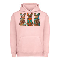Pigment Salmon western easter bunnies Urban Hoodie - Jasminsmagicworld