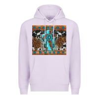 Lilac gemstone leopard cross Premium Hoodie - AdoDesignShop