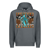 Rock gemstone leopard cross Premium Hoodie - AdoDesignShop