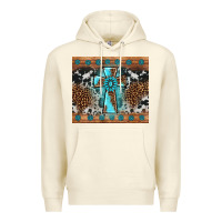 Sandshell gemstone leopard cross Premium Hoodie - AdoDesignShop