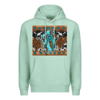 Seafoam gemstone leopard cross Premium Hoodie - AdoDesignShop