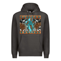 Smoke gemstone leopard cross Premium Hoodie - AdoDesignShop
