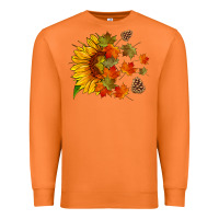 Carrot sunflower and autumn leaves Premium Sweatshirt - HRA Design Shop