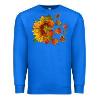 True Royal sunflower and autumn leaves Premium Sweatshirt - HRA Design Shop