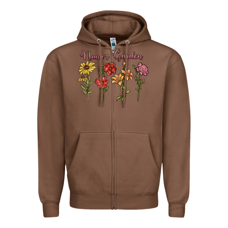 Nana's Garden Zipper Hoodie by MaliasSmallBusiness | Teevron