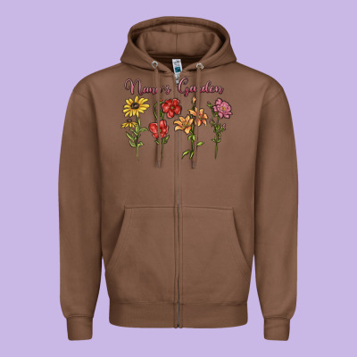 Zipper Hoodie nana's garden