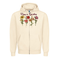 Sandshell nana's garden Zipper Hoodie - MaliasSmallBusiness
