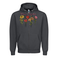 Smoke nana's garden Zipper Hoodie - MaliasSmallBusiness
