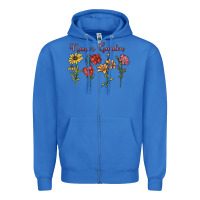 True Royal nana's garden Zipper Hoodie - MaliasSmallBusiness